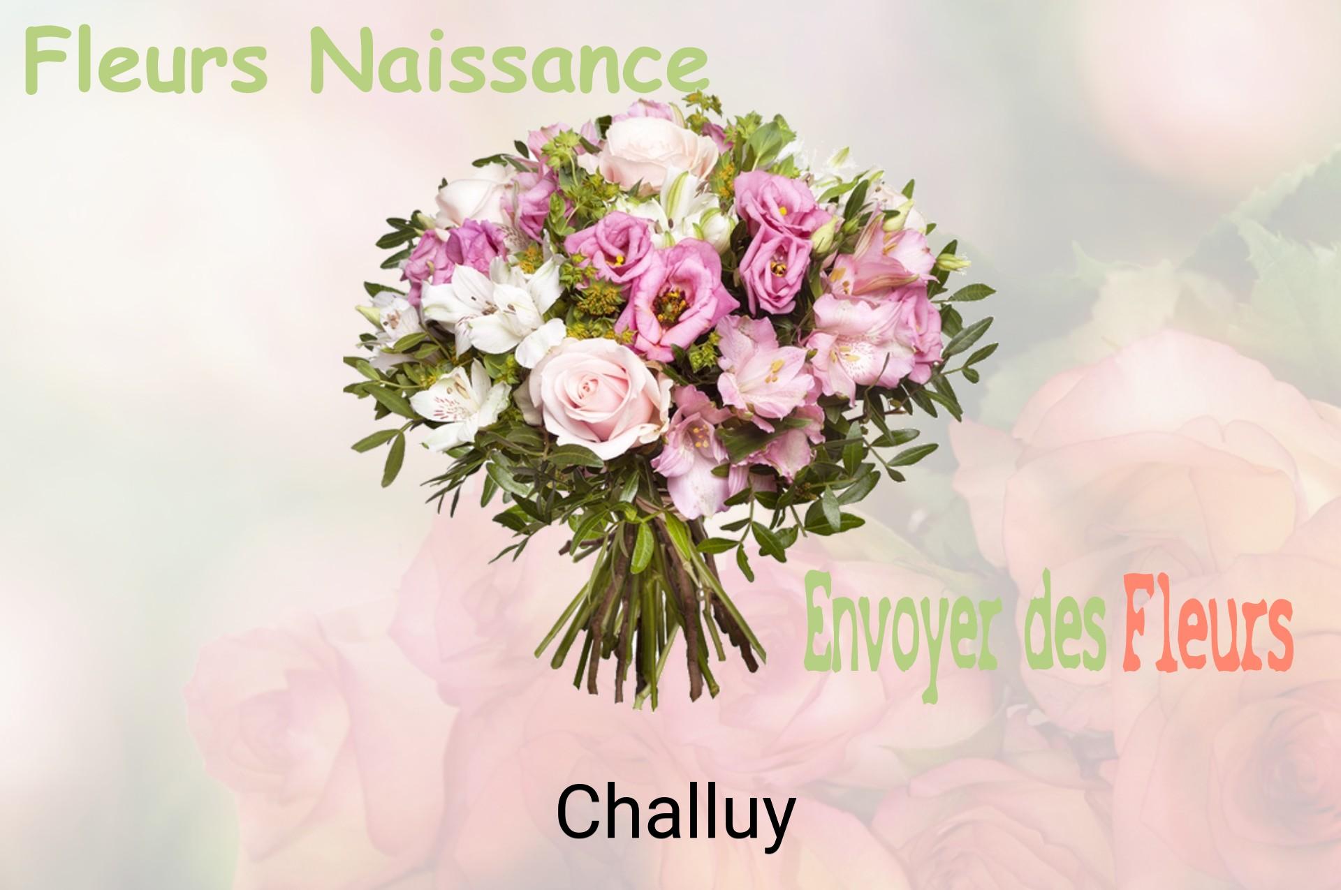 Bouquet de fleurs de naissance livré à Challuy